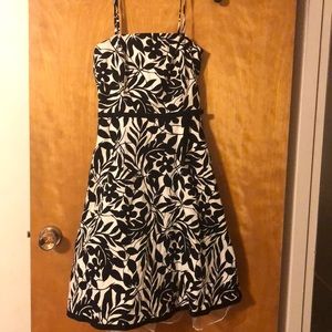 Black floral dress
